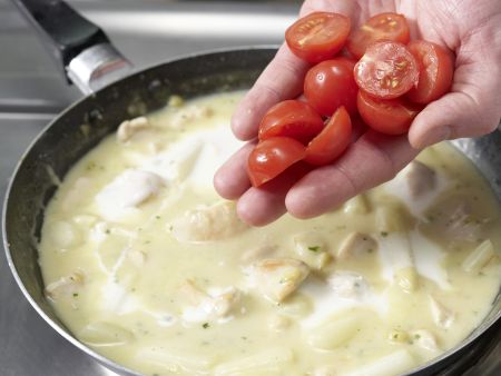 Spargel-Rucola-Pfanne Zubereitung Schritt 6 Spargel-Rucola-Pfanne Zubereitung Schritt 6