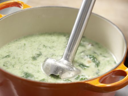 Spinatsuppe mit Muffins Zubereitung Schritt 8 Spinatsuppe mit Muffins Zubereitung Schritt 8