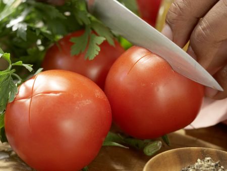 Tofu-Gulasch Zubereitung Schritt 1 Tofu-Gulasch Zubereitung Schritt 1