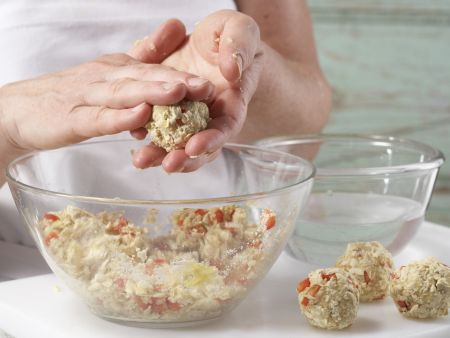 Tofuklößchen mit Kapernsauce Zubereitung Schritt 3 Tofuklößchen mit Kapernsauce Zubereitung Schritt 3