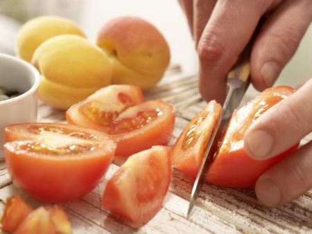 Tofuschnitten mit Kürbiskernen Zubereitung Schritt 2 Tofuschnitten mit Kürbiskernen Zubereitung Schritt 2