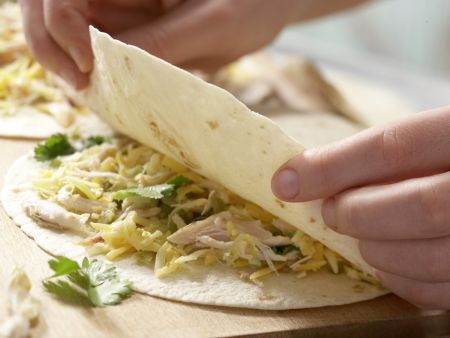 Tortilla-Sandwichs Zubereitung Schritt 7 Tortilla-Sandwichs Zubereitung Schritt 7