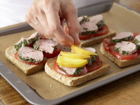 Überbackener Pfirsich-Toast Zubereitung Schritt 11 Überbackener Pfirsich-Toast Zubereitung Schritt 11