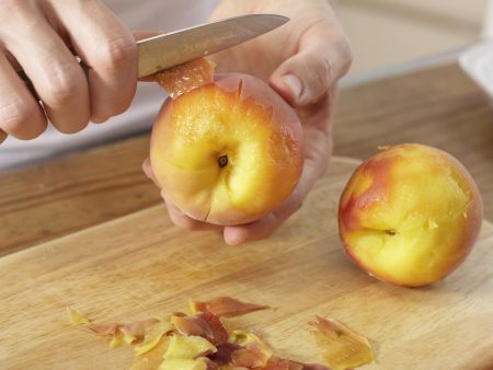 Überbackener Pfirsich-Toast Zubereitung Schritt 6 Überbackener Pfirsich-Toast Zubereitung Schritt 6
