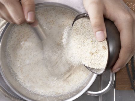 Vanille-Grießbrei Zubereitung Schritt 3 Vanille-Grießbrei Zubereitung Schritt 3