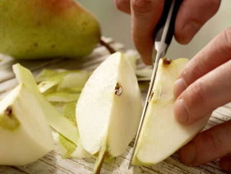 Vanillecreme mit Birnenpüree Zubereitung Schritt 1 Vanillecreme mit Birnenpüree Zubereitung Schritt 1