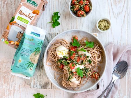 Vegane Pasta mit Blumenkohl-Cashewsauce