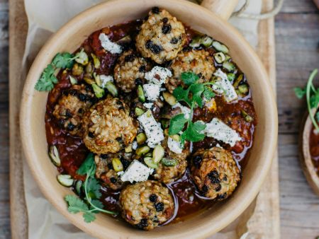 Vegetarische Hackbällchen mit Feta