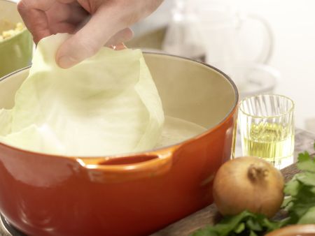 Vegetarische Kohlrouladen Zubereitung Schritt 6 Vegetarische Kohlrouladen Zubereitung Schritt 6