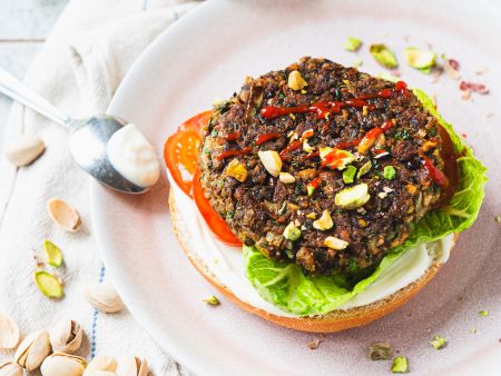 Veggie-Burger mit Pilz-Patty