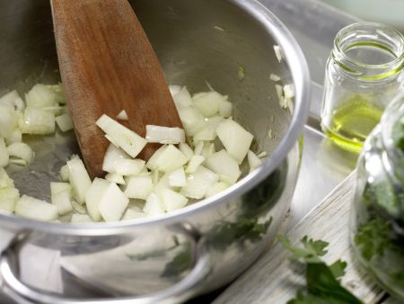 Vollkorn-Pasta mit grüner Sauce Zubereitung Schritt 3 Vollkorn-Pasta mit grüner Sauce Zubereitung Schritt 3
