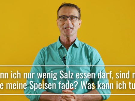 Wenn ich nur wenig Salz essen darf, sind nun alle meine Speisen fade? Was kann ich tun?