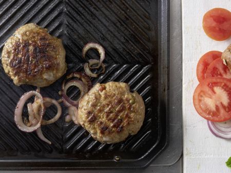 Würzige Beefhack-Burger – smarter Zubereitung Schritt 2 Würzige Beefhack-Burger – smarter Zubereitung Schritt 2