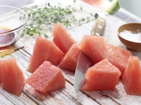 Würzige Melonenkaltschale Zubereitung Schritt 2 Würzige Melonenkaltschale Zubereitung Schritt 2