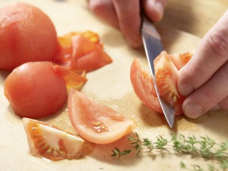 Zanderfilet mit Pilzkruste Zubereitung Schritt 4 Zanderfilet mit Pilzkruste Zubereitung Schritt 4