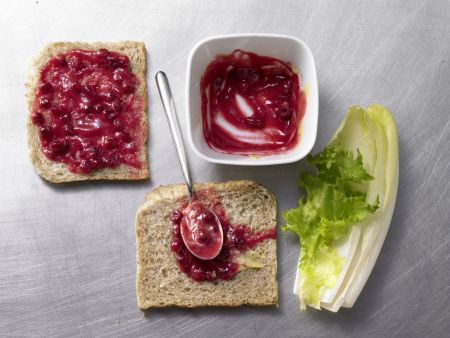 Ziegenkäse-Sandwich Zubereitung Schritt 2 Ziegenkäse-Sandwich Zubereitung Schritt 2