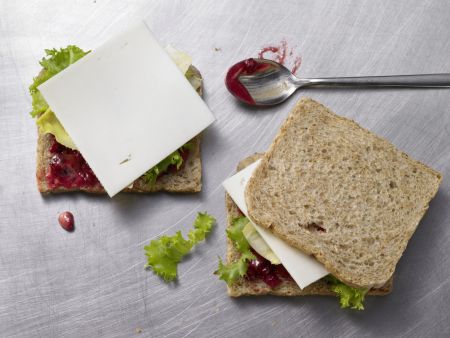 Ziegenkäse-Sandwich Zubereitung Schritt 3 Ziegenkäse-Sandwich Zubereitung Schritt 3