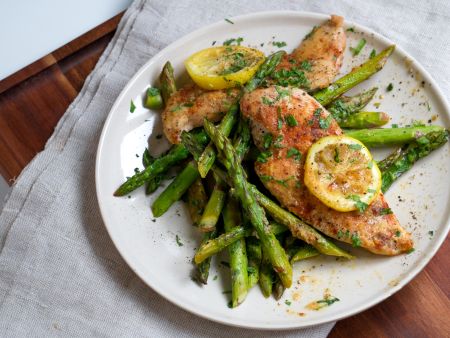 Zitronen-Spargel-Hähnchen