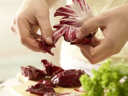 Zuckerschotensalat Zubereitung Schritt 1 Zuckerschotensalat Zubereitung Schritt 1