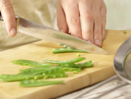 Zuckerschotensalat Zubereitung Schritt 3 Zuckerschotensalat Zubereitung Schritt 3