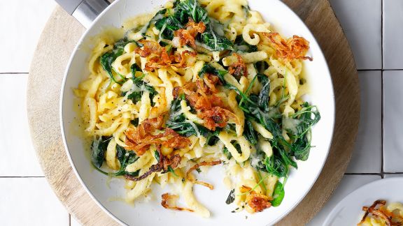 Babyspinat-Spätzle-Pfanne