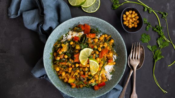 Kichererbsen-Spinat-Curry