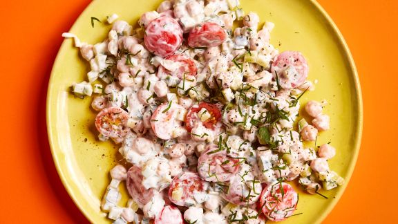 Kichererbsen-Tomaten-Salat