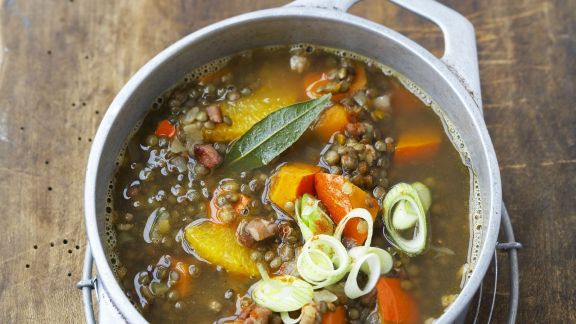 Kürbis-Linsen-Topf