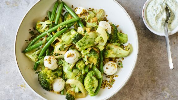 Ofengemüse mit Mozzarella