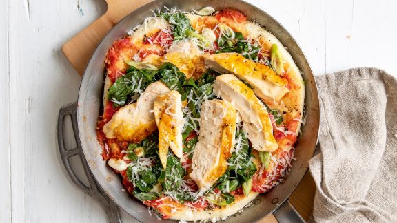 Pfannenpizza ohne Hefe