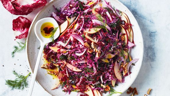 Rotkohlsalat mit Radicchio