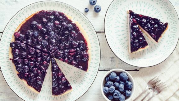 Tarte mit Blaubeeren