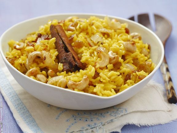 Curryreis Mit Sultaninen Und Cashewkernen Rezept Eat Smarter