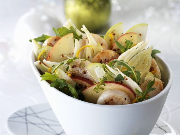 Fenchel Apfel Salat Mit Jakobsmuscheln Rezept Eat Smarter 