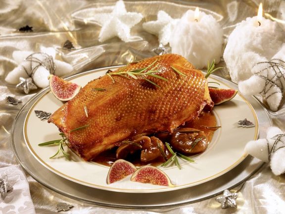 Gans Mit Kastanien Und Feigen Rezept Eat Smarter