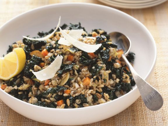 Getreiderisotto mit Grünkohl Getreiderisotto mit Grünkohl