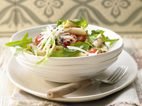 Rucola-Penne mit Kirschtomaten
