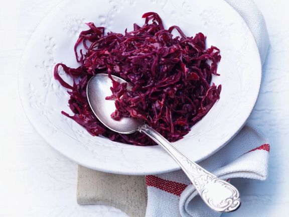 Angerichteter Rotkohl