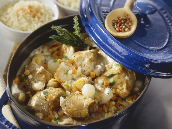 Kalbsragout auf französische Art Kalbsragout auf französische Art
