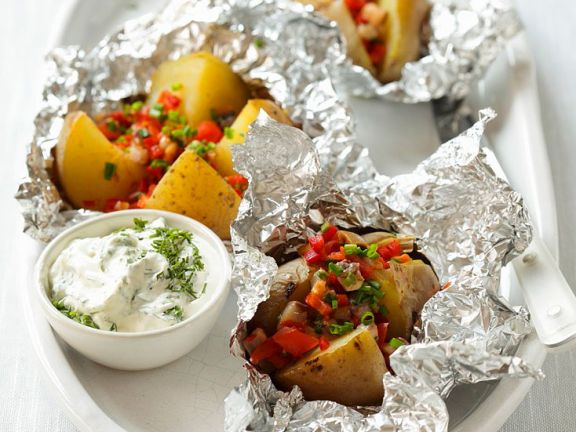 Kartoffeln mit Kräuterquark