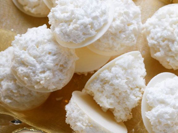 Kokosmakronen sind kalorienarme Weihnachtsplätzchen