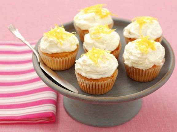 Mini-Cupcakes mit Frischkäse und Zitrone