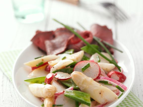 Einfacher Spargelsalat