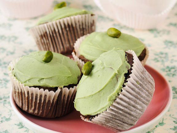 Schoko-Pistazien-Cupcakes