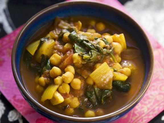 Spinat-Kichererbsen-Topf