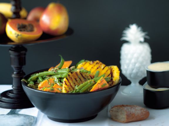 Suskartoffel Bohnen Salat Mit Gegrillter Ananas Suskartoffel Bohnen Salat Mit Gegrillter Ananas