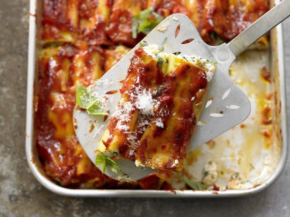 Vegetarische Cannelloni Mit Tomatensugo Rezept Eat Smarter 