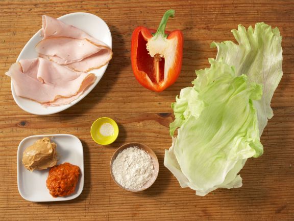 Wrap mit Putenbrust und Erdnussbutter