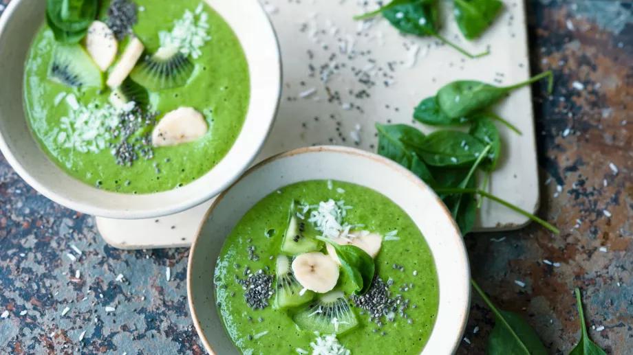 Asian Chicken Soup with Sprouts and Thai Basil