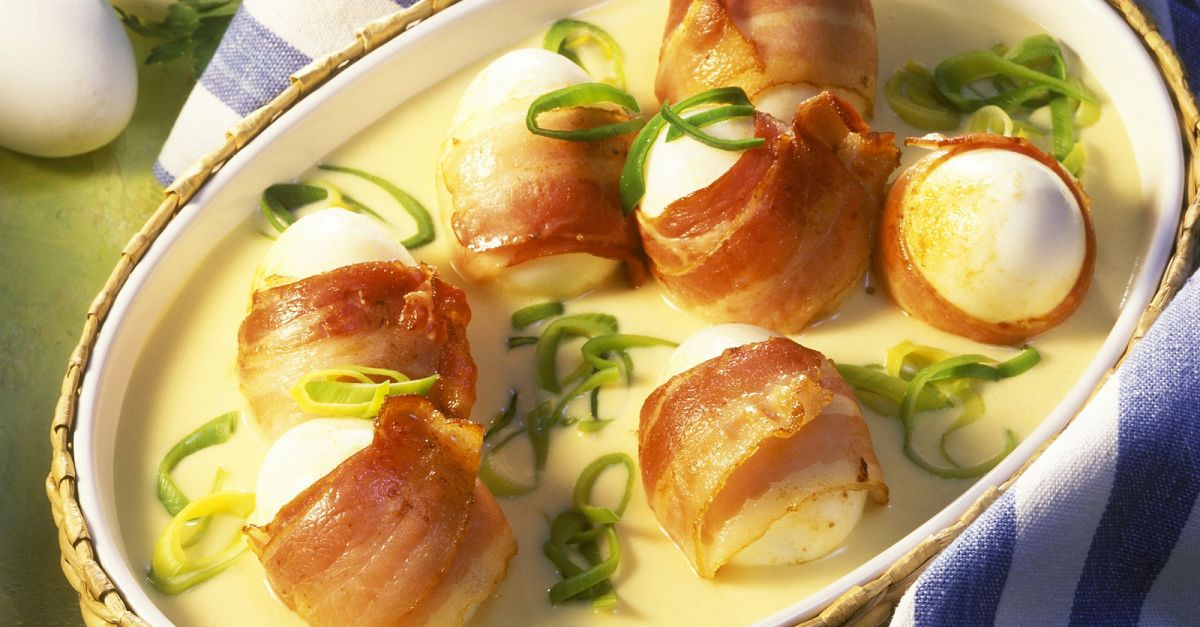 BaconEier mit Senfsauce Rezept EAT SMARTER